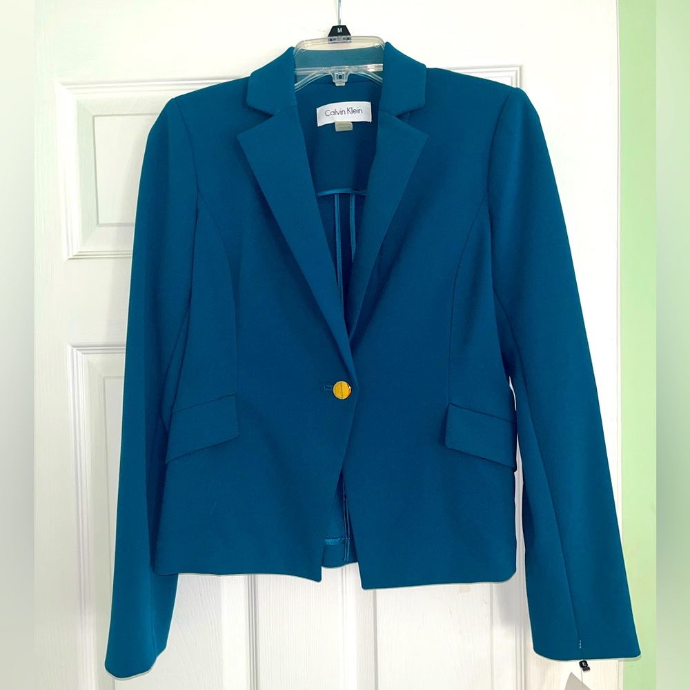 *NWT* Calvin Klein Teal Blazer